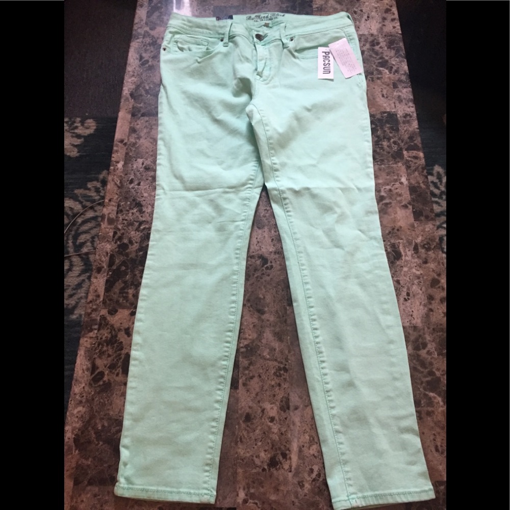 NWT Pac Sun Bullhead Black Skinny Mint Jeans